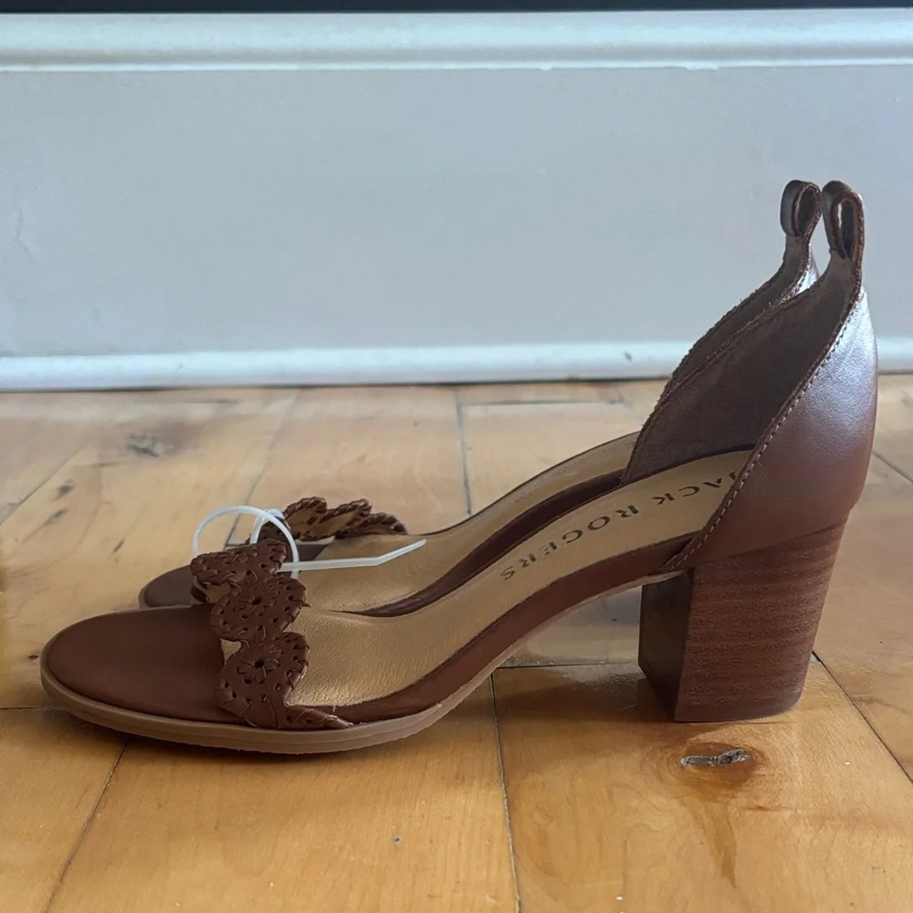 Jack Rogers Brown Leather Heels - Picture 3 of 3